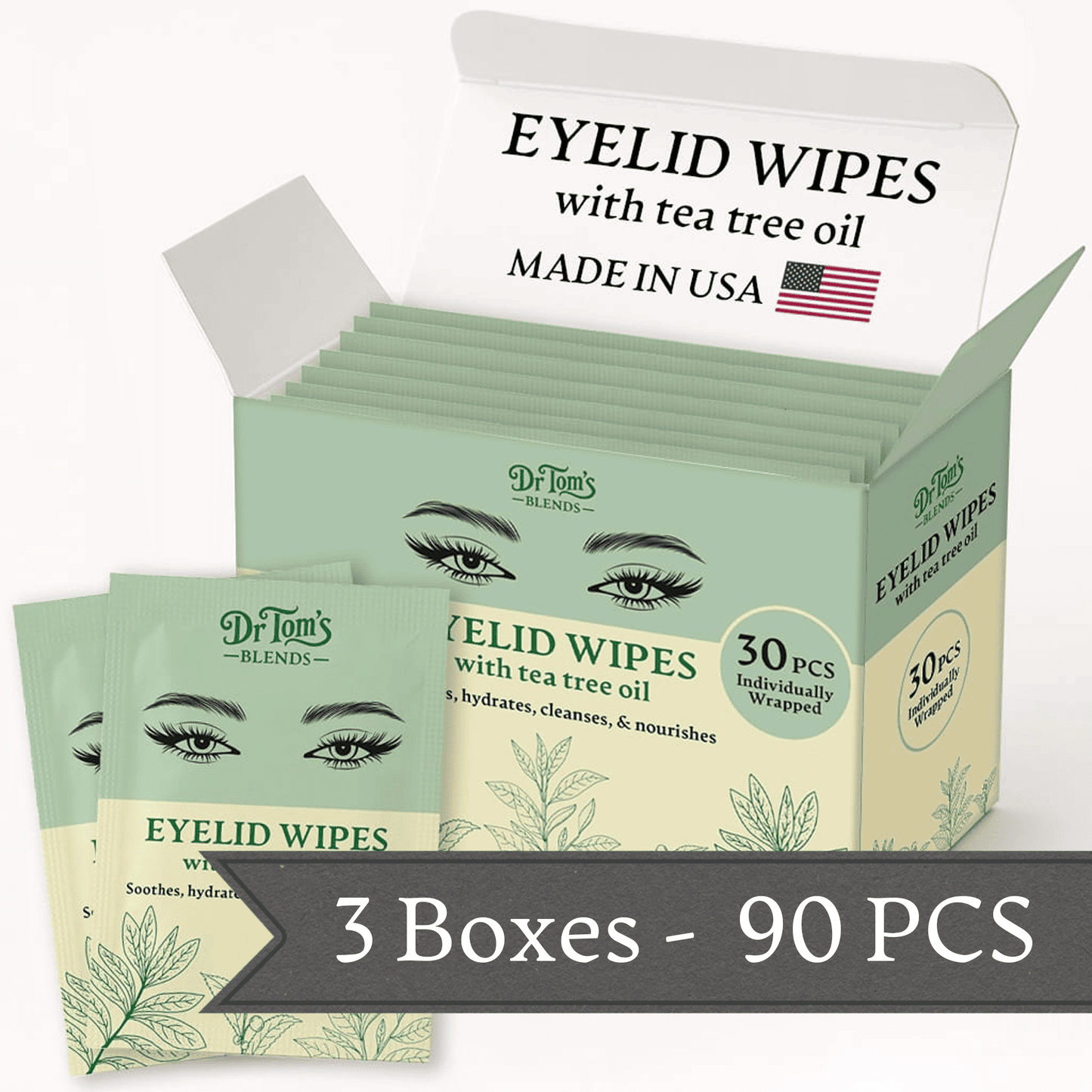 Eyelid Wipes with Tea Tree Oil