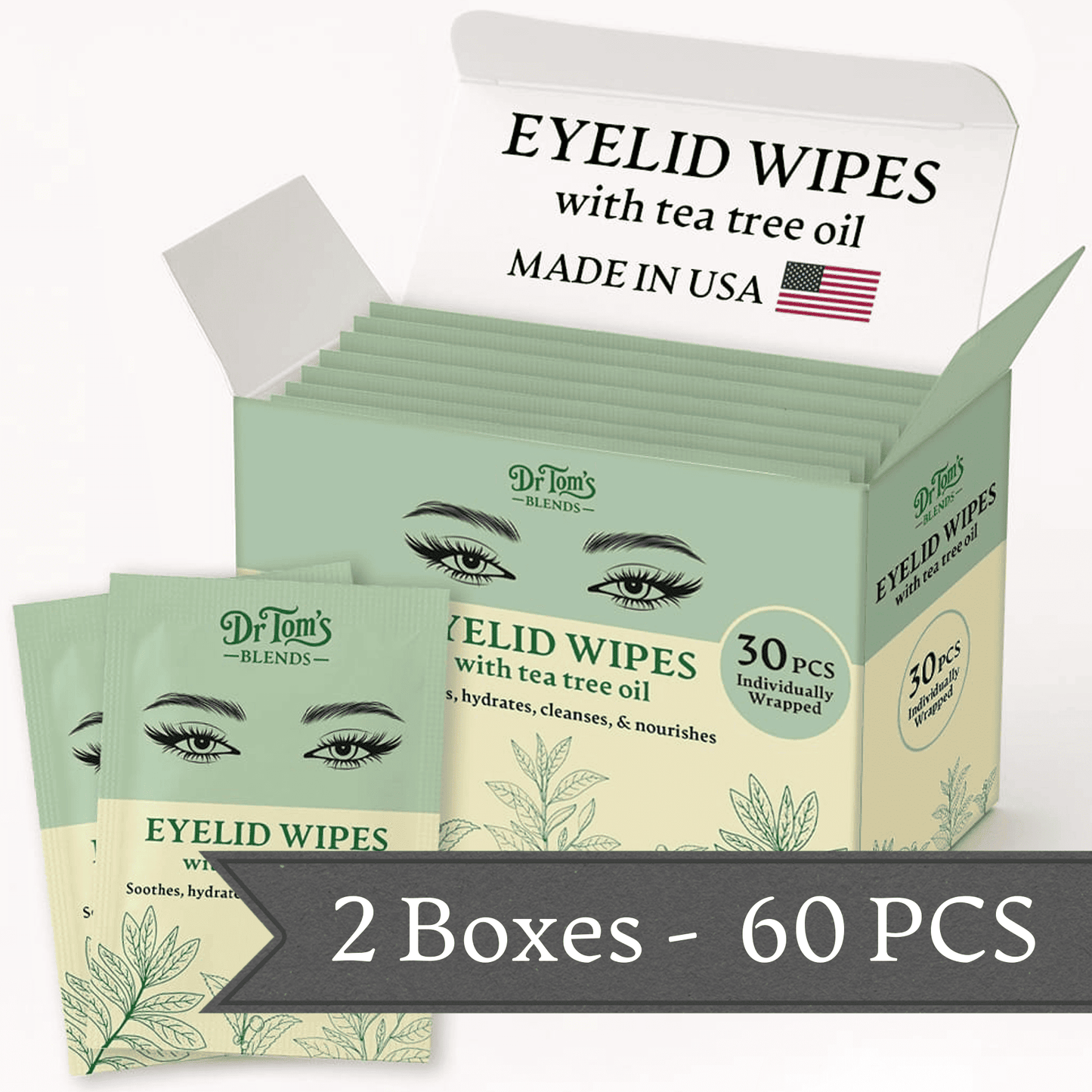 Eyelid Wipes with Tea Tree Oil