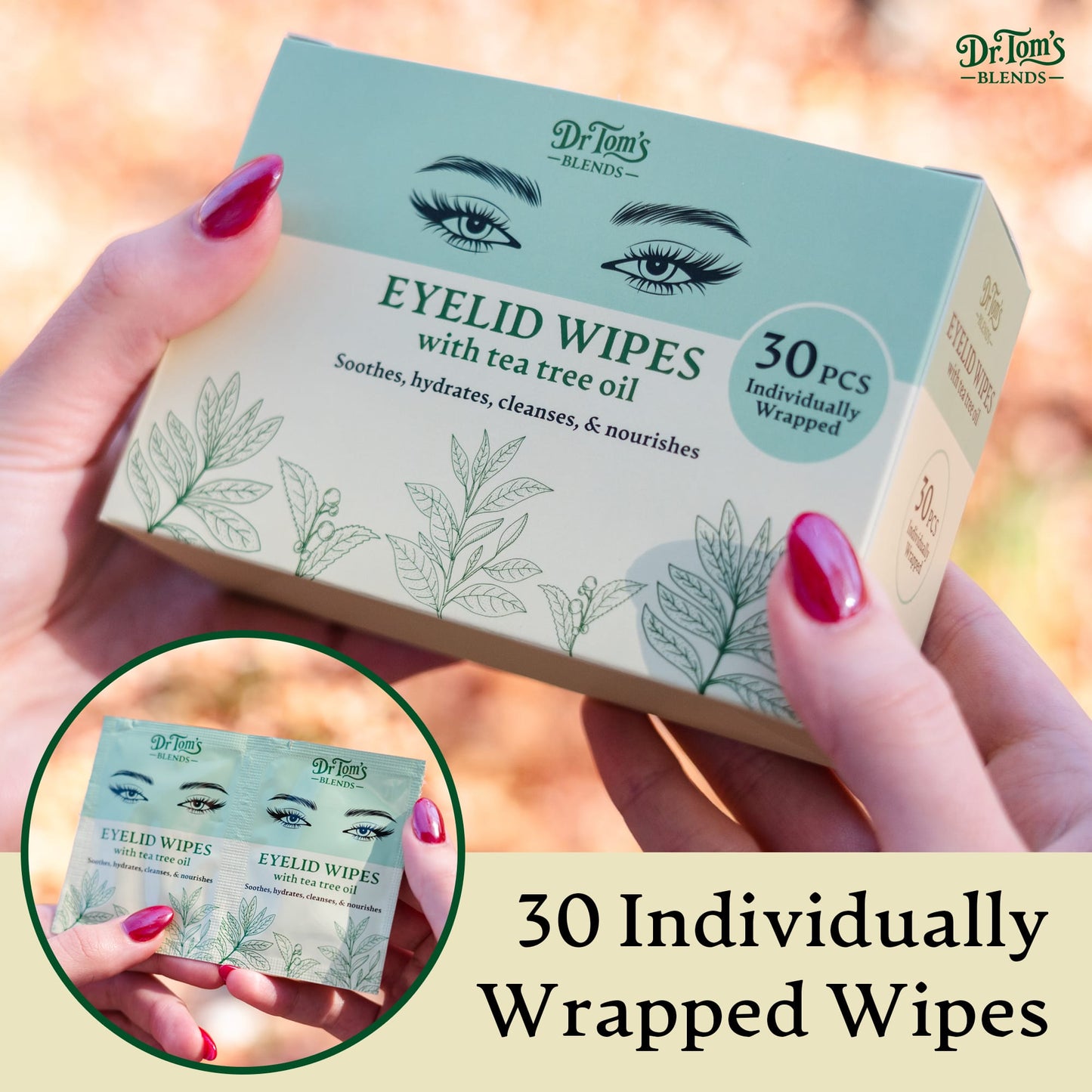 Eyelid Wipes with Tea Tree Oil