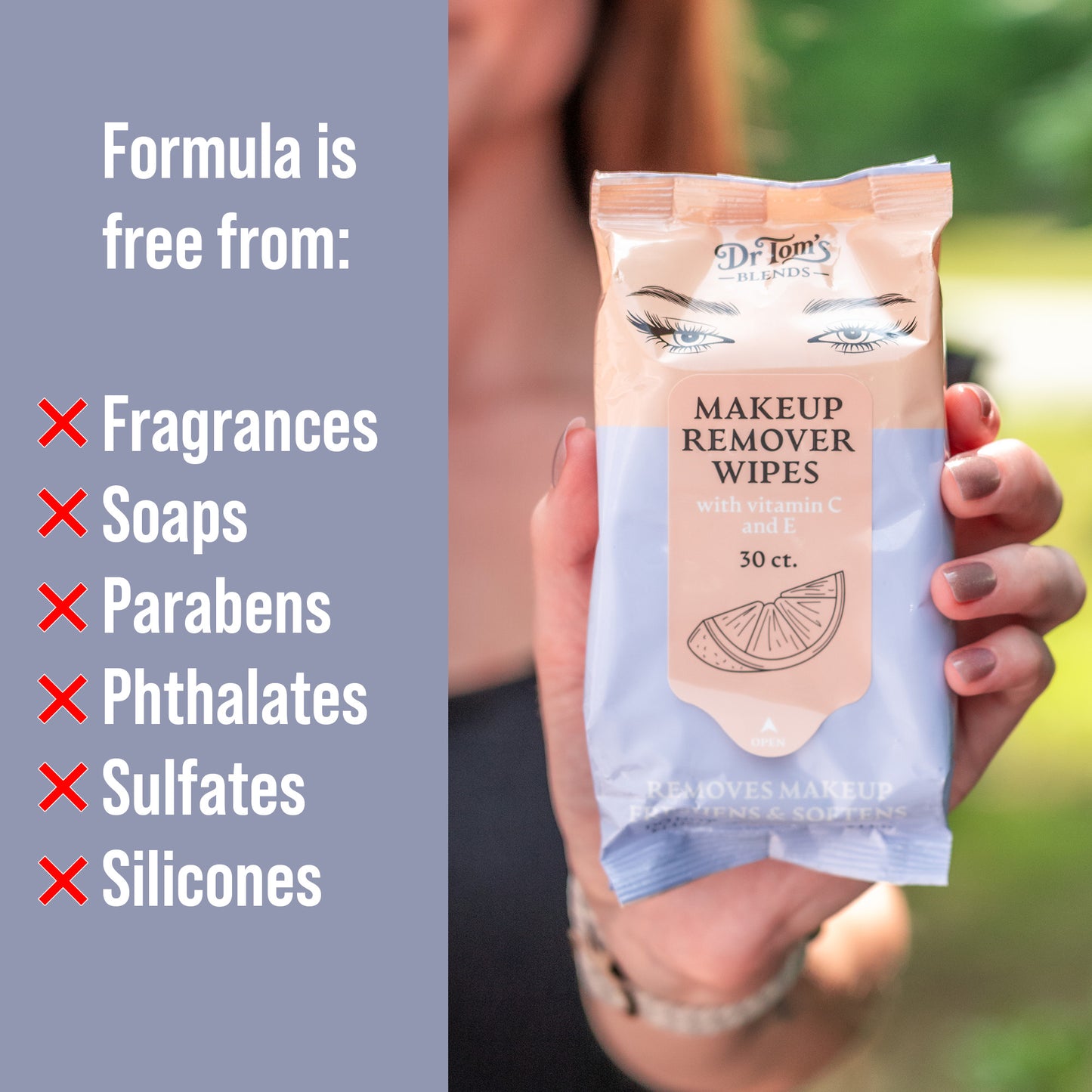 Makeup Remover Wipes (30 ct.) with Vitamin C and E, Unscented