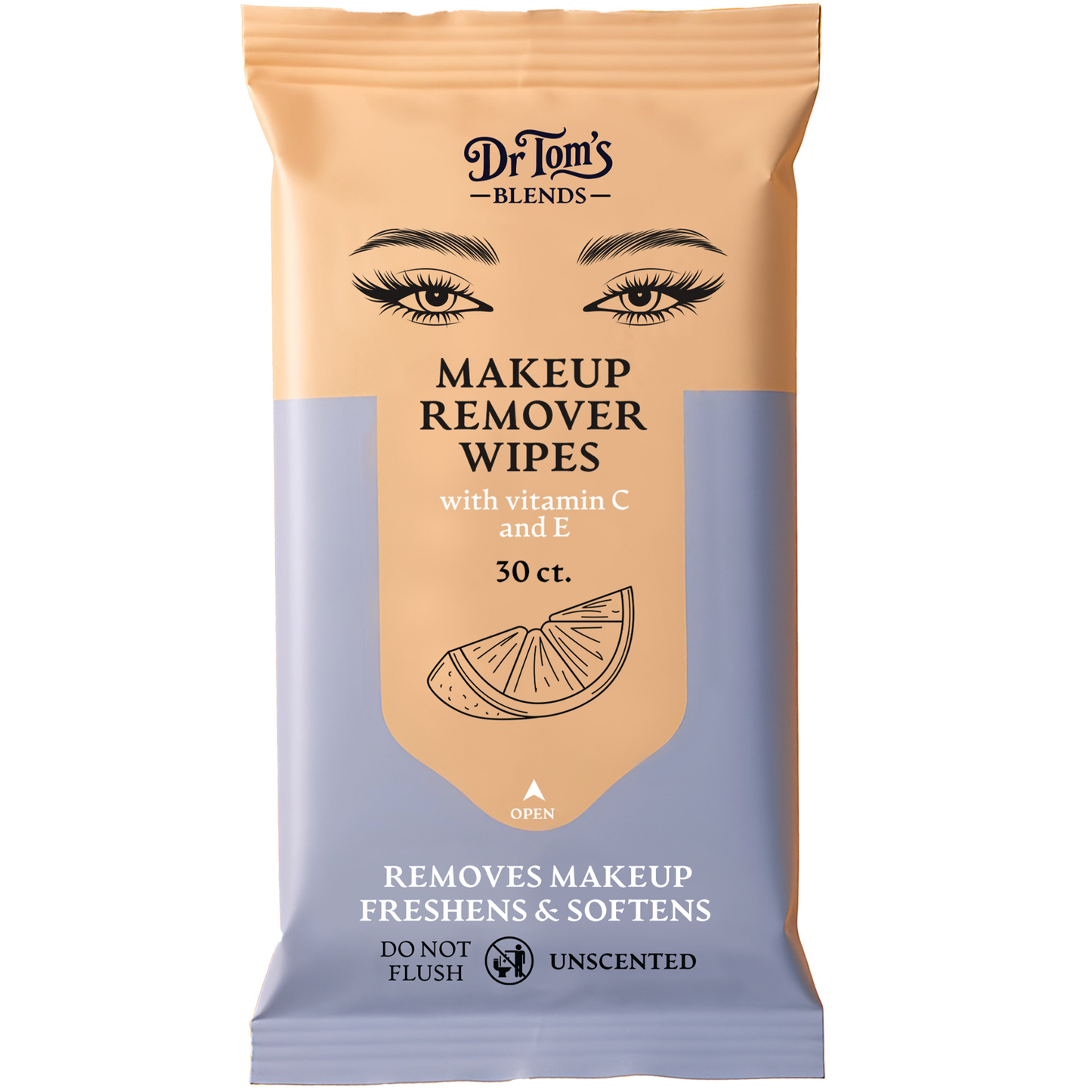 Makeup Remover Wipes (30 ct.) with Vitamin C and E, Unscented