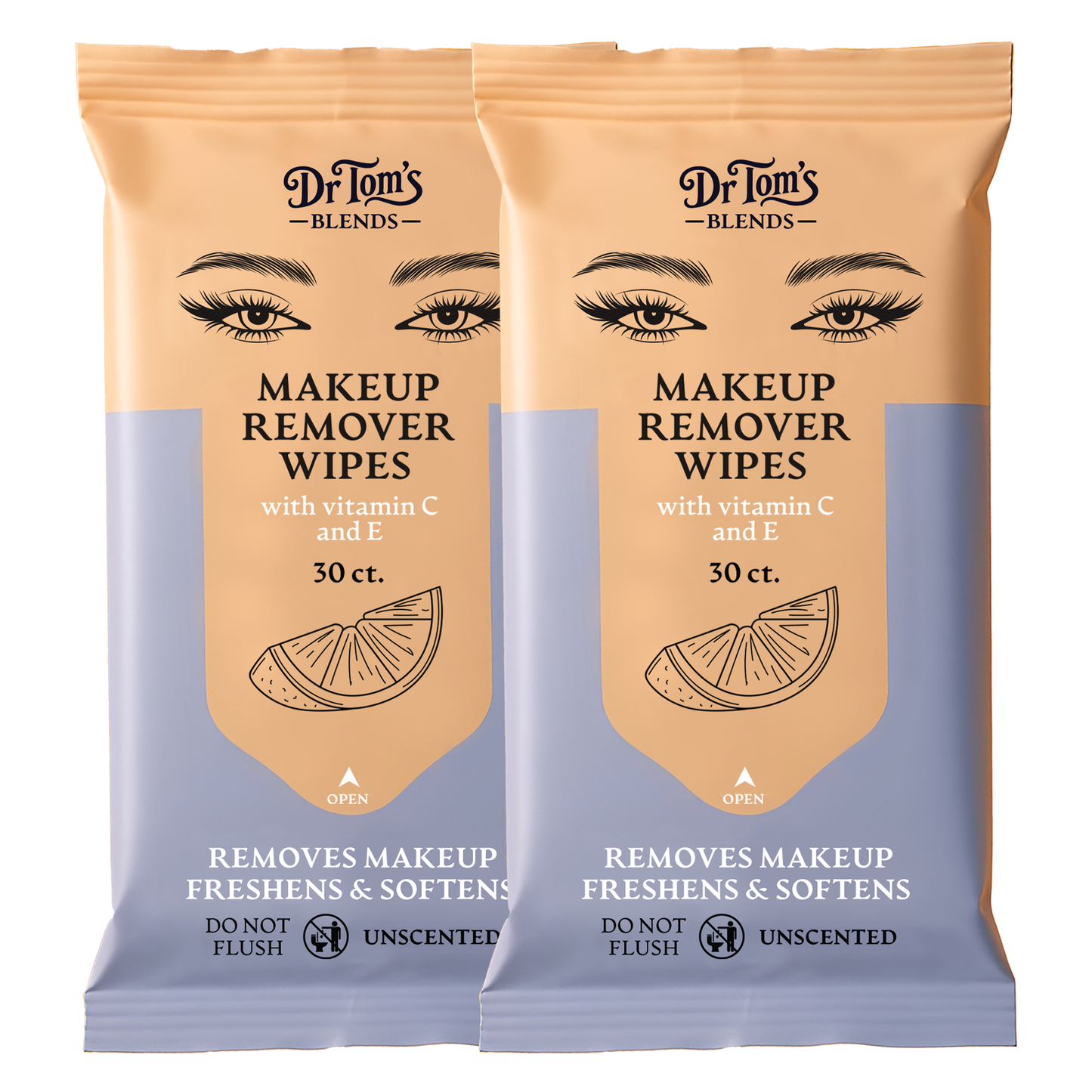 Makeup Remover Wipes (30 ct.) with Vitamin C and E, Unscented